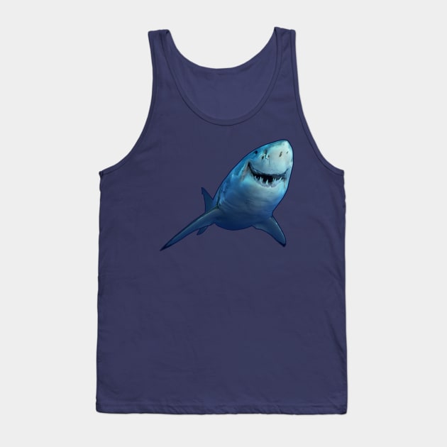 Happy Shark Tank Top by the Mad Artist